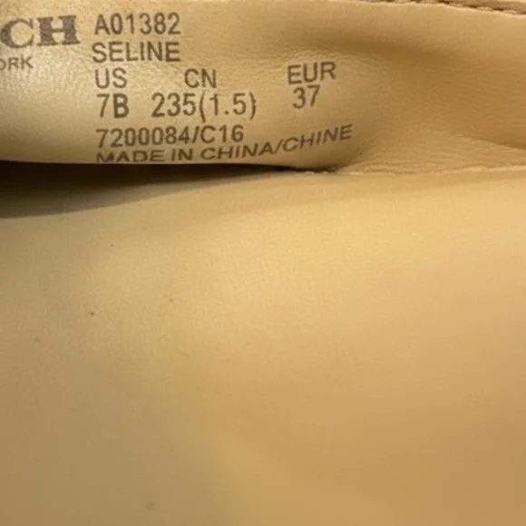 Coach Seline Snakeskin Print Leather Ankle Strap Pumps Size 7B - Picture 6 of 9